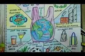 World Environment Day 2018 Drawing Poster Say No To Plastics Drawing Poster For Children Youtub Earth Day Drawing Poster Drawing Save Water Poster Drawing
