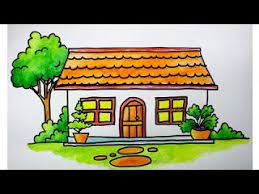 Dihalaman ini anda akan melihat gambar rumah untuk anak tk yang keren! Cara Menggambar Rumah Untuk Anak Tk Sd