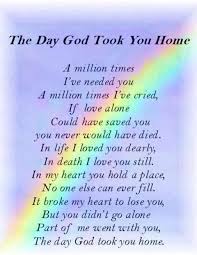 The Day God Took You Home With Images Heaven Quotes Mother Poems Mom In Heaven