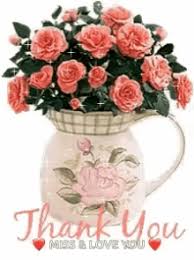 Thank You Flowers Gifs Tenor