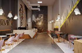 Party space design has created a simple white construction for common room cafe in bangkok. Jughma Cafe Alqatt Alasiri Interior Design Comelite Architecture Structure And Interior Design Archello