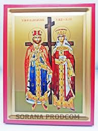 Sfinţii împăraţi şi întocmai cu apostolii constantin cu maica sa, elena, erau de neam roman. Icoana 907 Sfintii Imparati Constantin Si Elena Obiecte De Cult