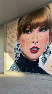 Found the Taylor Swift mural and swiftie steps at Wembley 🫶🏻 #taylorswift  #taylorswifterastour #eras #erastour #wembley #wembleystadium