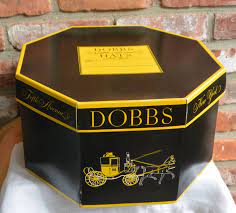 Dobbs Hat Box Carriage Logo Octagon Fifth Avenue Black Yellow Great Condition Vintage Fabulous By Ypsa O Vintage Hat Boxes Dobbs Hats Wisconsin Gifts