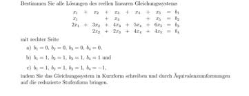 Gleichungssysteme klasse 10 mit aufgaben; Losungen Des Reellen Linearen Gleichungssystems Mathematik Lgs Lineare Gleichungssysteme