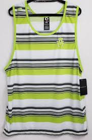 Black And White Striped Tank Top Mens Akademiks Men S Lime Green Black White Striped Tank Top Big Tall Size 4xl Nwt Akademiks Tank Striped Tank Striped Tank Top Black White Stripes
