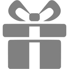 Vector hand drawn lettering phrase. Gray Gift Icon Free Gray Party Icons