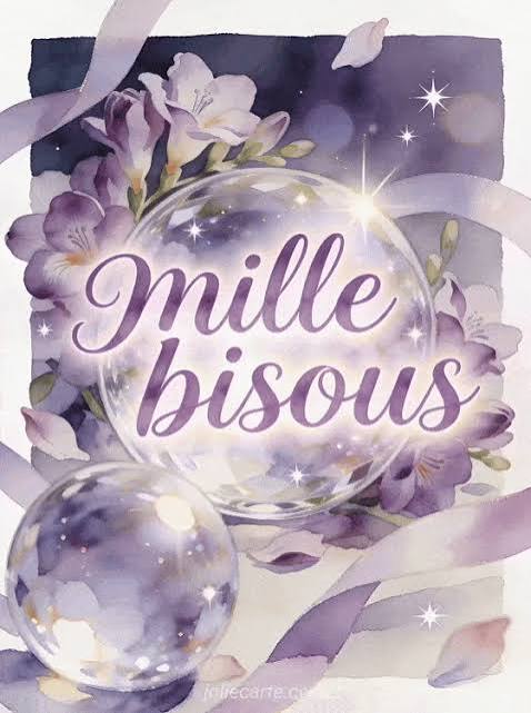 bisous violet - Image gratuite 💜 - JolieCarte