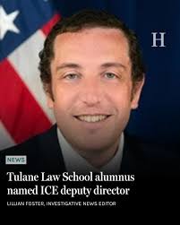 Tulane University School of Law graduate Charles Wall was named deputy  director of the U.S. Immigration and Customs Enforcement