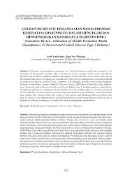 Pdf Literature Review Pemanfaatan Media Promosi Kesehatan Smartphone Dalam Mencegah Dan Mengendalikan Kadar Gula Diabetes Tipe 2