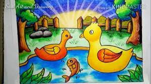 Donal bebek atau donal duck adalah sebuah film yang sangat populer untuk anak anak dengan suara dan pakaian khasnya yang membuat para penggemar sangat menyukainya dan terus. Mewarnai Dan Menggambar Bebek Di Kolam Dengan Cara Gradasi Menggunakan Crayon Drawing Duck Youtube