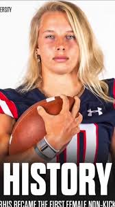 THE FIRST FEMALE SAFETY IN COLLEGE FOOTBALL HISTORY😳🔥🏈 YALL LETTING HER  TACKLE YOU IN THE OPEN FIELD??!? #football #womenempowerment  #womensupportingwomen #womeninbusiness #collegefootball #ncaa ...