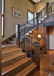 Building a stair handrail with wood and metal. 12 Railings Ideas Railing Design Stairs Stair Railing