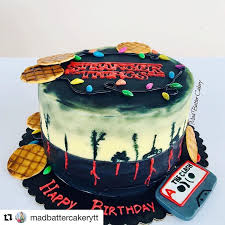 Youtube Recipes Na Instagrame Madbattercakerytt Stranger Things Birthday Cake Stranger Things Halloween Stranger Things Birthday Cake