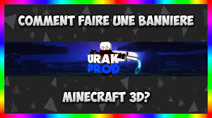 (ps3/4, xbox, wii u, switch subscribe to my other channel and follow me on social media! Tuto Faire Une Banniere Minecraft 3d Youtube