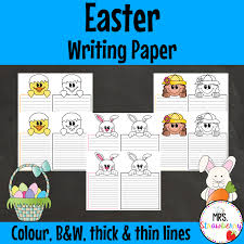 Easter writing paper, easter theme paper, easter border paper, easter theme border paper. Easter Writing Paper Mrs Strawberry Easter Themed Paper
