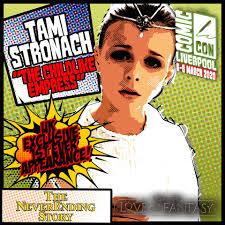 GUEST ANNOUNCEMENT MONOPOLY EVENTS UK EXCLUSIVE TAMI STRONACH COMIC CON  LIVERPOOL THE NEVERENDING STORY REUNION APPEARING ALL THREE DAYS She is  half-Scottish (father) and half-Israeli (mother). Her father, Professor  David Stronach, was