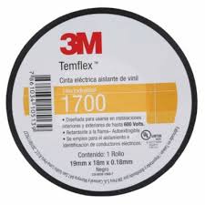 Cinta Aislante 3m 19mm X 18 M Negro 3m 206135x