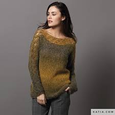 Le pull femme est souvent en coton, mohair ou cachemire, angora disponible avec manches courtes ou longues. Pull Femme Automne Hiver Modeles Patrons Katia Com