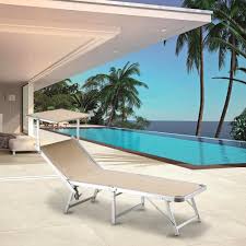 Chaise longue, chilienne, transat et lit de plage etc. Bain De Soleil Pliable Transat En Aluminium De Piscine Et Jardin Gabicce