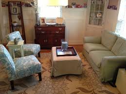 Turned My Barely Used Dining Room Into A Sitting Room Blue Floral Target Chairs No Sew Slipcover For Dining Room Spaces Ikea Living Room Formal Living Rooms
