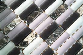 Design fabrication installation of artistic mosaic in glass, artistic mosaic. Mosaikfliesen Glas Naturstein Rosa Braun Mix G134 Mosaic Outlet