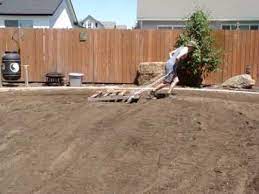 Leveling Out The Ground The Ole Fashioned Way Youtube Sloped Backyard How To Level Ground Backyard