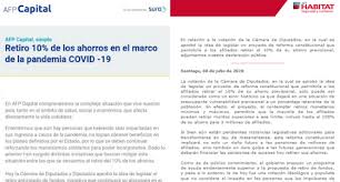 Para este retiro se cuenta con 16 entidades financieras, de manera que el afiliado podrá escoger la entidad que le sea más conveniente, señaló la. Estan Desesperadas Senadores Denuncian A Afps Por Cartas A Afiliados Tras Aprobarse Retiro De 10 Opinion Biobiochile