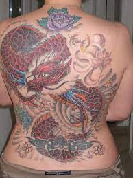 Japanese Mythical Red Dragon Full Back Tattoos For Women Tattoomagz Com Tattoo Designs Ink Works Galle Back Tattoos Back Tattoo Women Girl Back Tattoos