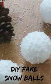 Diy Fake Snow Balls At Home With My Honey In 2020 Snow Decorations Fake Snow Christmas Decor Diy