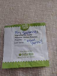 How To Fry Onions Howtofryonions Hello Fresh Fry Seasoning Equal Parts Garlic Powder Onion Powder Papri Hello Fresh Recipes Hello Fresh Dinners Hello Fresh