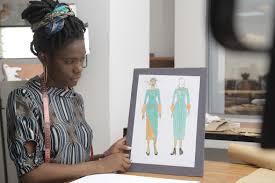 This tutorial shows how to draw a prom and fashion dress. 12 Stages Of Making A Dress With A Fashion Student Manuella Numfor Mcensal School Of Fashion And Design Google Arts Culture