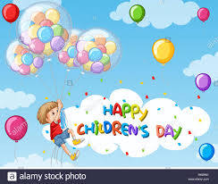 Feliz Dia Del Nino Ilustracion De Fondo Imagen Vector De Stock Alamy