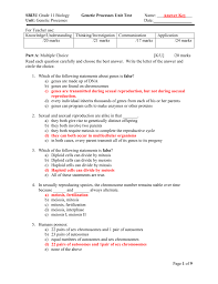 Biology keystone review packet answer key 2019 please note that once you make your selection, it will apply to all future visits to nasdaq. Answers Sbi3u Genetic Processes Unit Test