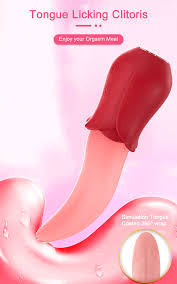 Tongue Licking Rose Vibrator | 10 Modes Simulation - Rose Toy Official  Website