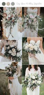 Fall wedding bouquet w burgundy, champagne colors, autumn bridesmaid bouquet, fall silk flower bouquet, boho fall wedding flower arrangement. 30 Sage Green Wedding Ideas For 2021 Trends Oh Best Day Ever Green Wedding Bouquet Elegant Wedding Bouquets Sage Green Wedding Colors
