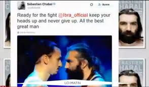 « j'ai une petite idée comme ça. Zlatan Ibrahimovic Et Sebastien Chabal S Affrontent Sur Le Ring Des Enfoires Lci