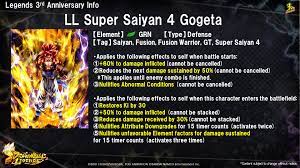 Buy dragon ball z box set at amazon! Dragon Ball Legends On Twitter Super Saiyan 4 Gogeta Joins The Fight For The Legends 3rd Anniversary Check Out What He Can Do Here Dblegends Dbl3rdanniversary Dragonball Https T Co Mx570b7zqu
