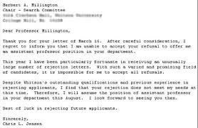 4 tips for writing a job offer rejection letter. Greatest Employment Rejection Letters Ever Socialtalent