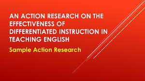Sample Action Research Courtesy Of Teacher Ph Teacherph Com The Download Link Of The Ms Action Research Differentiated Instruction Teaching Practices