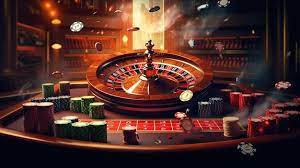 Illustration de bannière de toile de fond de jeux de casino avec roulette  de craps de casino et cartes de poker | Image Premium générée à base d'IA