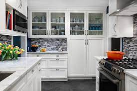 White finishes and dark hardware. Kitchens Kitchens Remodeling Services In Nj
