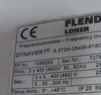 FLENDER LOHER DYNAVERT A 2T2A-5400-015OADIO4, 18kW