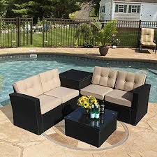 Puerta outdoor 7 seater wicker sofa chat set with cushions by christopher knight home. Check This Stamo 6 Piece Outdoor Patio Furniture Sets Black Wicker R Patio Furniture Pati Outdoor Patio Furniture Sets Patio Furniture Sets Patio Furniture