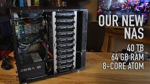 Our New Nas 40 Tb 64 Gb Ecc Ram Ssd Caching 10 Bay Case Custom Computer Computer Projects Storage Server