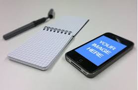 Iphone On White Desk Mockup Template Sharetemplates Mockup Desk White Desk Mockup Mockup Template