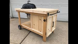 How To Build A Bbq Cart For A 22 Weber Kettle Youtube Weber Grill Table Diy Built In Bbq Bbq Table