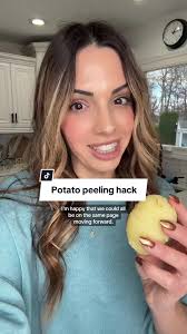 Easy Potato Peeling Hack for Moms