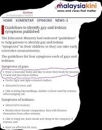 Ministry of international trade and industry, malaysia. Malaysian Education Ministry Releases Hysterically Stereotypical Guidelines For Parents Looking To Detect Homosexual Symptoms In Their Children