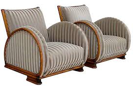 1930s Art Deco Club Chairs Pair Art Deco Chair Deco Chairs Art Nouveau Furniture